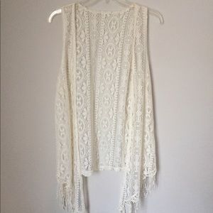 Boho woven festival vest.